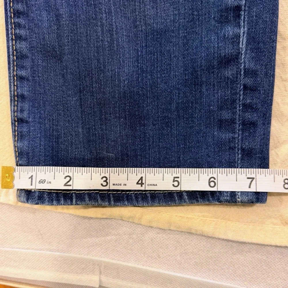 True Religion Jeans Mens Tag 31x32 Blue Geno Straight Slim Fit Denim Stretch USA